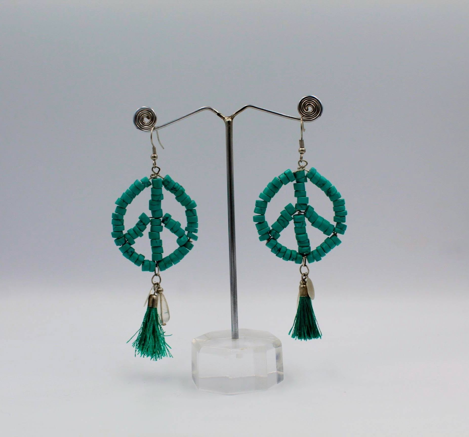 Peace earrings